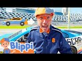 Blippi Becomes A NASCAR Racer Educational Videos For Toddlers
