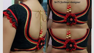 back neck blouse design easy method cutting and st