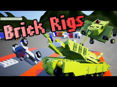 MULTIPLAYER UPDATE - Funny Race Track Moments + Brick Rigs Workshop Creations - Gameplay Highlights