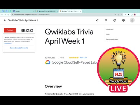 Qwiklabs Trivia April Week 1 solution - YouTube