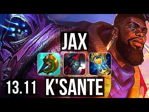 JAX vs K'SANTE (TOP) | 500+ games, 6/3/10 | KR Grandmaster | 13.11