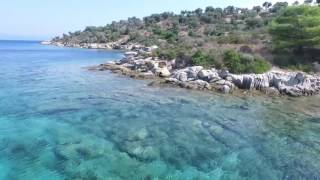 Blue water,Island of Diaporos and Agios Isidoros,Vourvourou,Ormos Panagias,Agios Nikolaos,La-Toura.