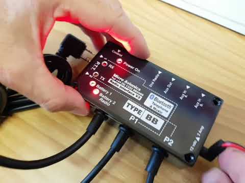 MicroAvionics Bluetooth Radio interface Pairing