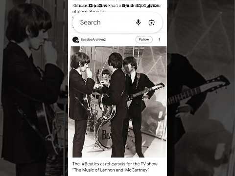 The # Beatles At Rehearsals for the TV Show " The Music of Lennon and McCartney"