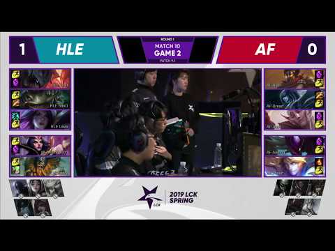 AF vs HLE Afreeca Freecs vs Hanwha Life Esports Week 1 Day 5 Game 2 Highlights LCK Spring Split 2019