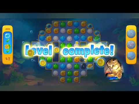 Fishdom 2022, no Boosters,   899   level  -  прохождение без бустеров,   899  уровень.