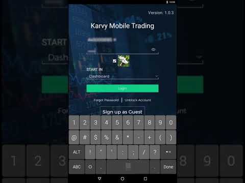 karvy online mobile trading app