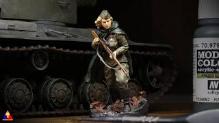 WWII Soviet Sniper Figure Painting Tutorial
