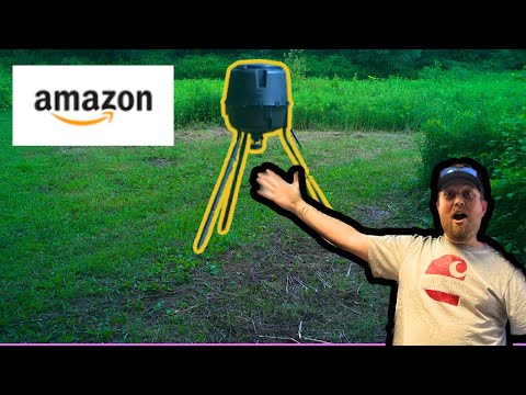 I Bought The Cheapest Auto Deer feeder on Amazon ................ Moultrie Standard Deer feeder