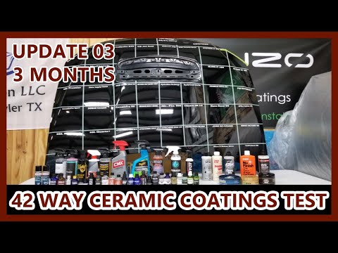 Ceramic Coating Wax Sealant Longevity Test - 42 WAY - UPDATE 03 - 3 MONTH UPDATE