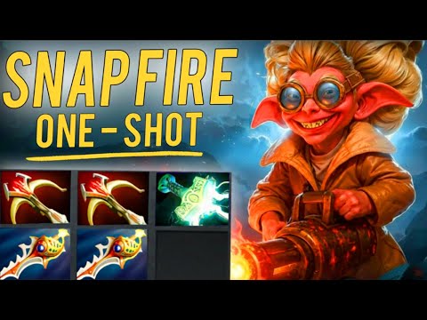 Snapfire Mid With 2 Divine + 2 Daedalus = ONE SHOT EVERY HERO 🤯