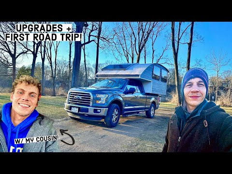 Upgrades and First Road Trip in my New Studio Truck Camper!