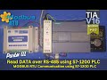 Read Analog Inputs Of Extension IO Module Over MODBUS RTU Communication With S71200 PLC RS485 Port
