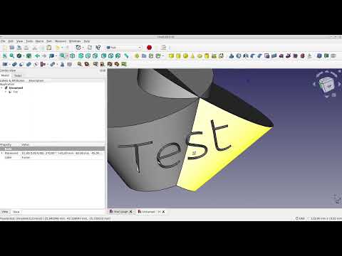#freecad  #text gravur #anleitung #tutorial