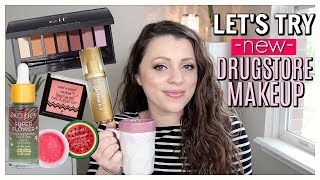Trying NEW DRUGSTORE MAKEUP | GRWM