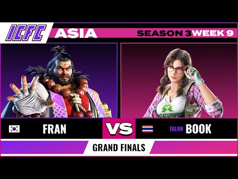 Grand Finals Fran (Ganryu) vs Book (Julia): ICFC Tekken Asia Season 3 Week 9