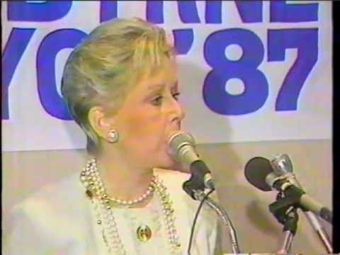JANE BYRNE @ 1987 CHICAGO mayoral race -  news piece by JIM AVILA ( WBBM-CBS )