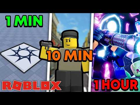 I Made A TOWER DEFENSE GAME In 1 Minute VS 10 Minutes VS 1 Hour (Roblox)