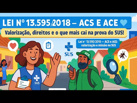 Lei nº 13.595/2018 – ACS e ACE