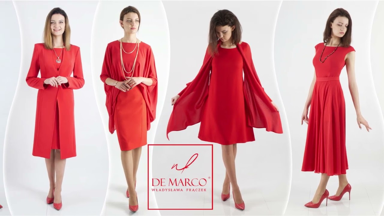 Watch Czerwone ekskluzywne sukienki na wesele, eleganckie płaszcze wizytowe, garsonki i kostiumy damskie now Czerwone ekskluzywne sukienki na wesele, eleganckie płaszcze wizytowe, garsonki i kostiumy damskie