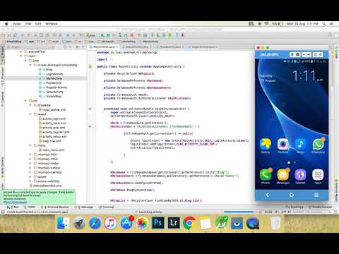 31 Android Studio Firebase Tutorial   Simple Blog App   Finish Account Setup    Part 12