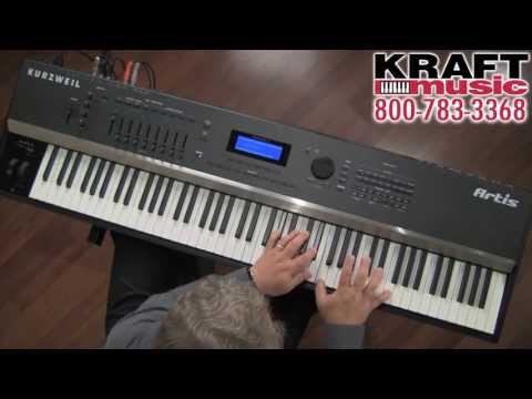 Kraft Music - Kurzweil Artis Stage Piano Demo with Chris Martirano