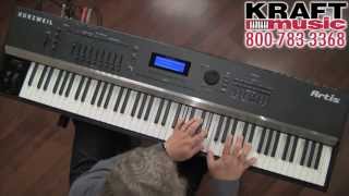 Video thumbnail for Kraft Music - Kurzweil Artis Stage Piano Demo with Chris Martirano by Kraft Music