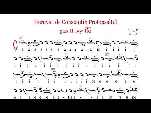 Heruvic, glas II, de Constantin Protopsaltul