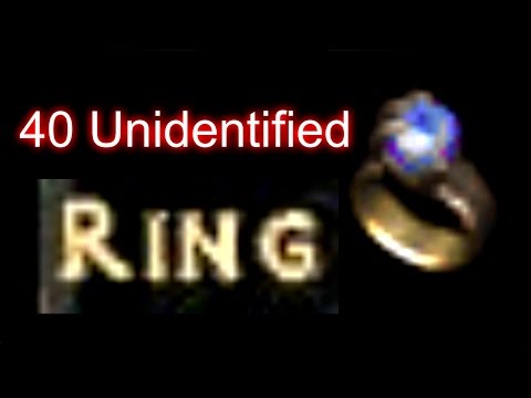 40 Unidentified Unique Rings - Diablo 2