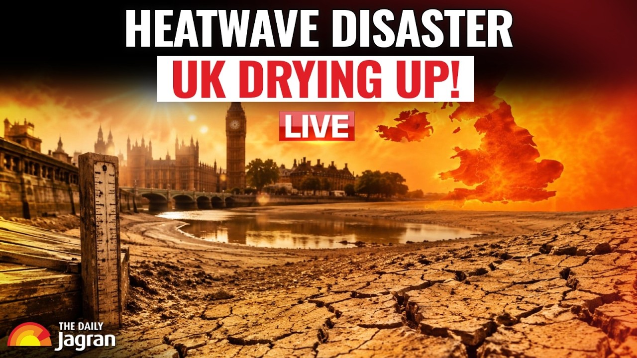 LIVE: UK Heatwave Turns Fields Into Dust, Drone Footage Reveals Flash Drought Crisis | TDJ GLOBAL