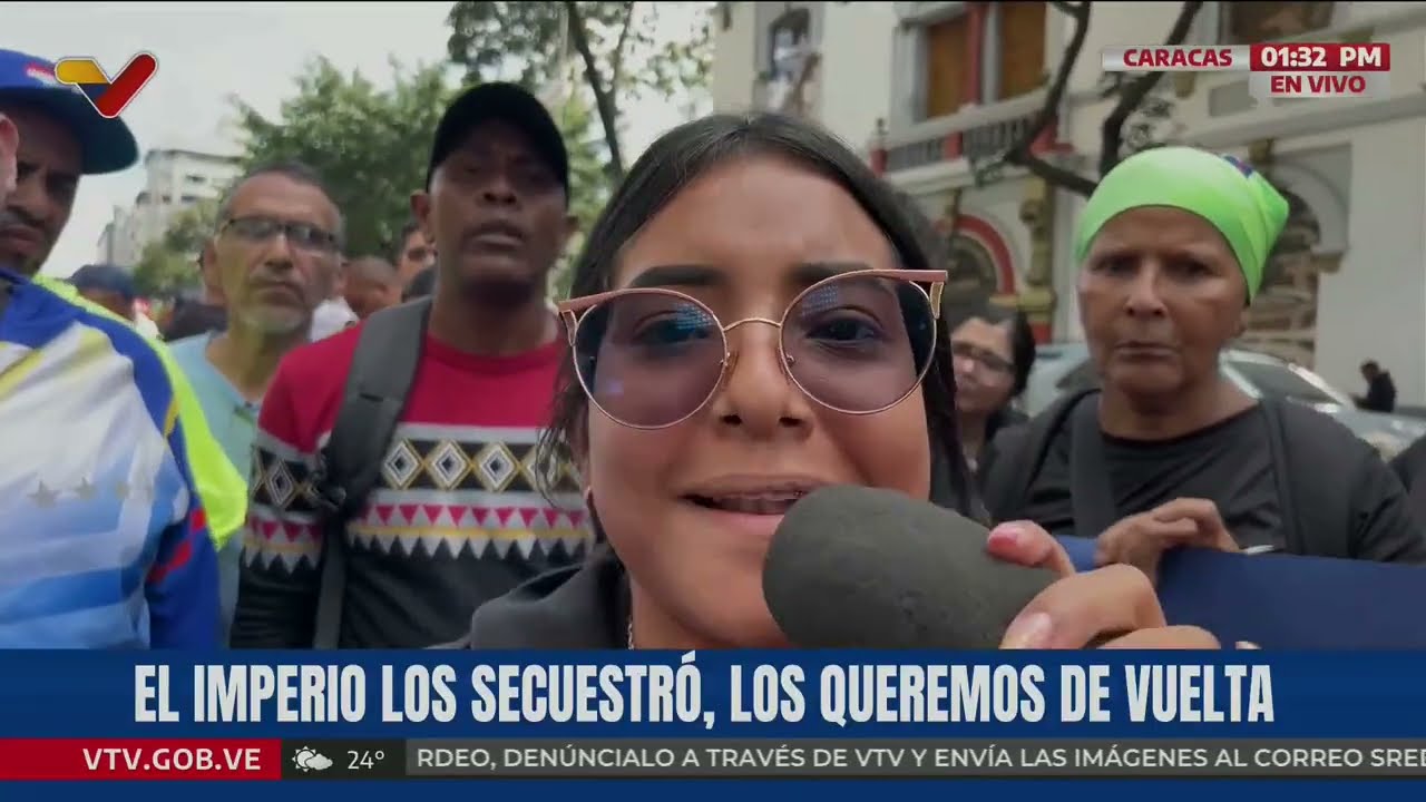 Partidarios de Maduro se concentran en la Av. Urdaneta y exigen a Estados Unidos su devolución