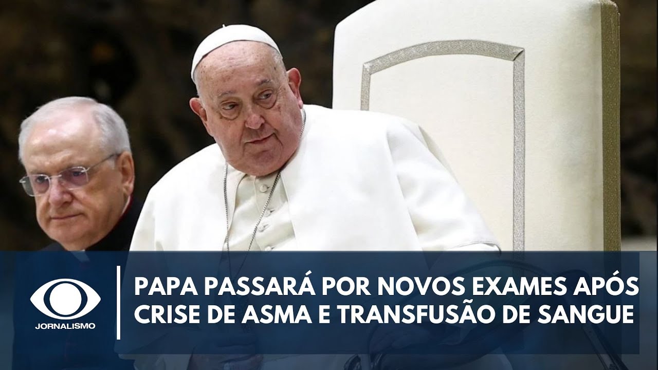 Após crise de asma, papa tem noite tranquila e fará novos exames