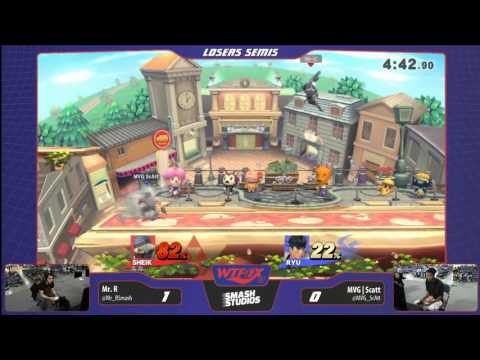 WTFOX 2: Smash 4 Singles - Mr.R (Sheik) vs MVG | Scatt (Megaman/Ryu) - Losers Semis
