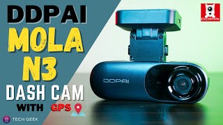 DDPAI MOLA N3 Dash Cam with GPS & Advance driving assistance system 👍
