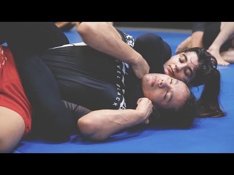 Helena Crevar And Dominic Mejia Work Specific Back Control Rounds At New Wave