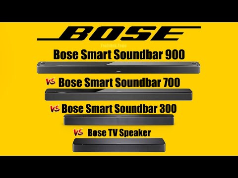 Bose Smart Soundbar 900 vs Bose Smart Soundbar 700 vs Bose Smart Soundbar 300 vs Bose TV Speaker