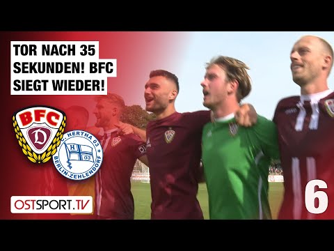 Nach 35 Sekunden! Blitz-Tor vom BFC: BFC Dynamo - Hertha 03 Zehlendorf | Regionalliga Nordost