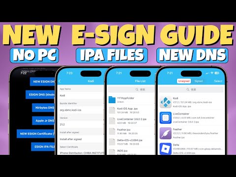 [РАБОТАЕТ] Новое руководство по ESign для iOS (2025) | Установка файлов IPA на iPhone и iPad *НОВ...