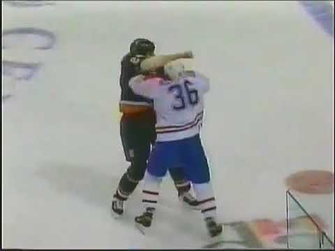 Gino Odjick vs Dave Morissette