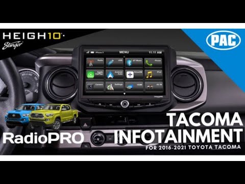 2016-2021 Toyota Tacoma HEIGH10: 10" Radio Upgrade Kit by Stinger Off-Road