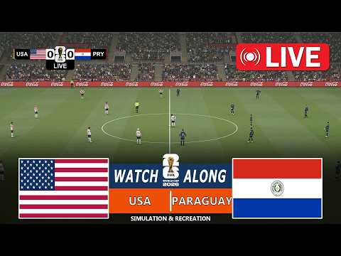 Usa vs Paraguay | World Cup 2026 | Full Match Streaming | Video Game - Simulation