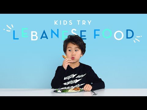 Kids Try Lebanese Food | Kids Try | HiHo