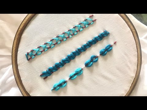 3 running stich patterns || Needlework By Nargis #fyp #viral #trending