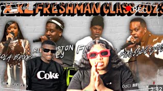 Redslay Reacts To 2023 XXL Freshman Cyher With Finesse2tymes, Lola, Friday , Real Boston Richey