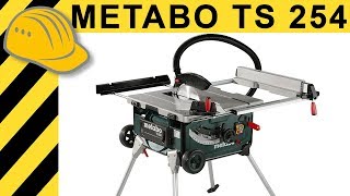 Tischkreissägen Test - METABO TS 254 K Kreissäge mit Trolley & Tisch | Bosch GTS 10 XC Alternative?