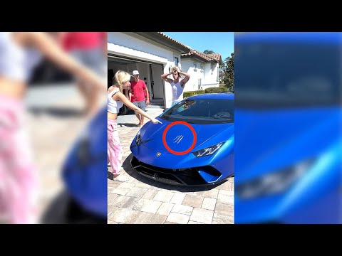 SCRATCHING LAMBORGHINI PRANK (GONE WRONG) - #Shorts