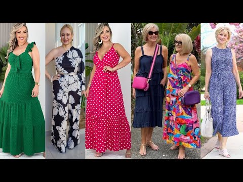 Vestidos y Looks casuales y bonitos para lucir en fiestas y salidas, para mujeres de 40, 50 y más