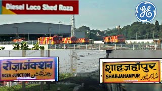 preview picture of video 'ROZA To SHAHJAHANPUR Train Journey ! GE WDG4G Roza Diesel Shed & Spotting Dozens of WDG4G'
