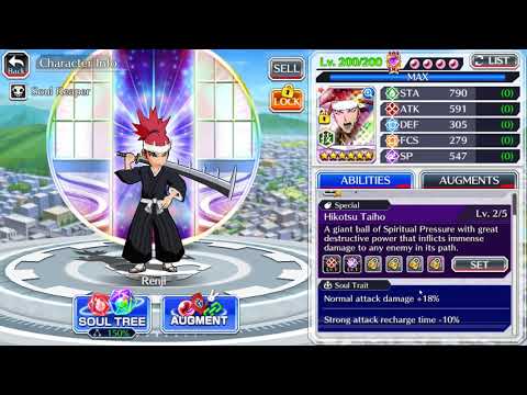 Bleach Brave Souls - Renji : Hikotsu Taiho (Stray Dog Frenzy) - Moves and Special Moves