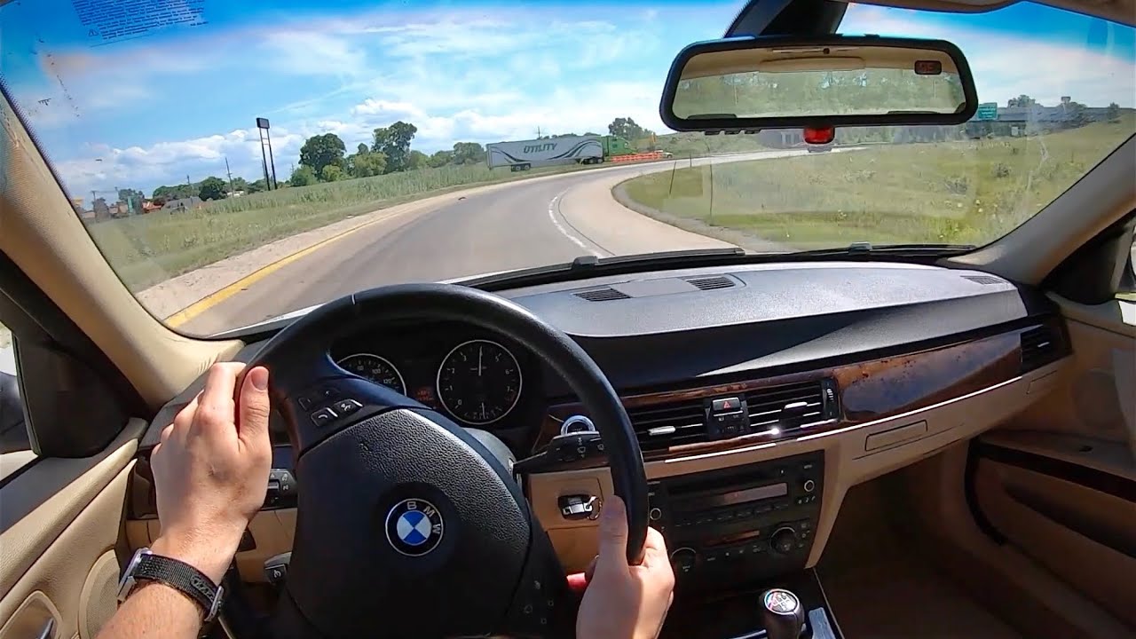 2006 BMW 325i 6MT Sedan (E90) - POV Test Drive (Binaural ...